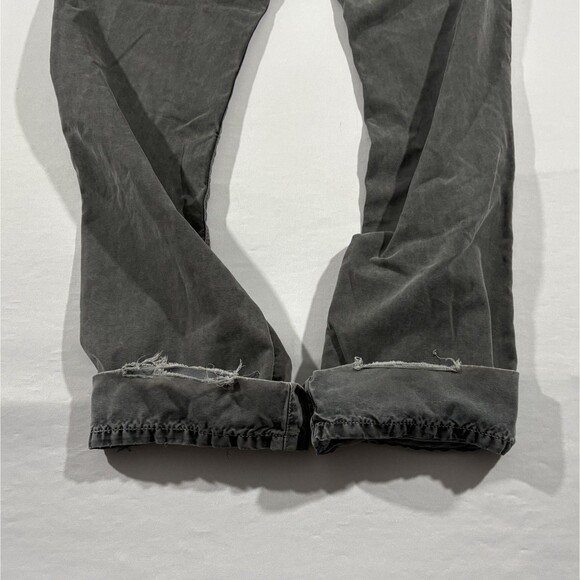 James Perse Canvas 5 Pocket Pants Mens Gray Button Fly Slim Straight Sz 30 USA - Picture 13 of 14